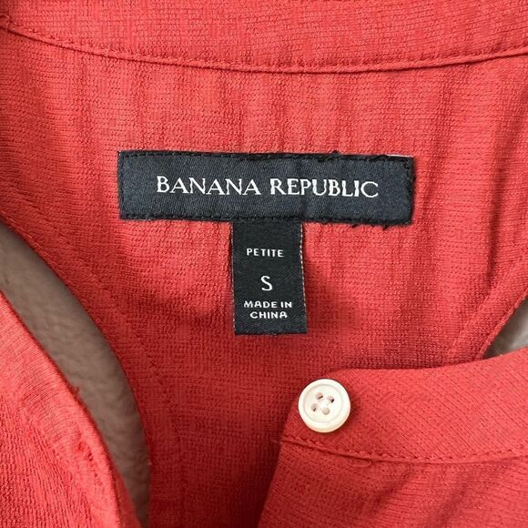 Banana Republic Button Front Racerback Sleeveless Top - Picture 2 of 4